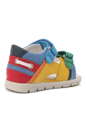 Детские кожаные сандалии FALCOTTO разноцветного цвета, арт. 0011500935/02 | Фото 3 (Материал внешний: Кожа; Материал внутренний: Натуральная кожа)