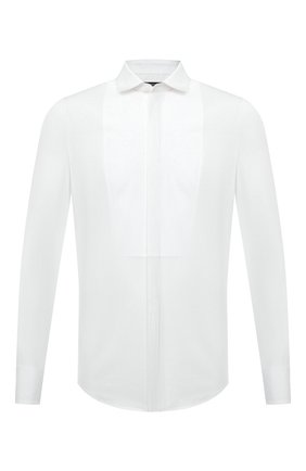 Мужская хлопковая сорочка DSQUARED2 белого цвета по цене 51200 руб., арт. S74DM0612/S42381 | Фото 1 Мужская хлопковая сорочка DSQUARED2 белого цвета, арт. S74DM0612/S42381 | Фото 1 (Материал внешний: Хлопок; Длина (для топов): Стандартные; Рукава: Длинные; Случай: Вечерний; Воротник: Акула; Принт: Однотонные; Рубашки М: Slim Fit; Стили: Классический)