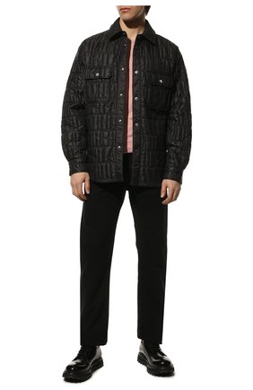 Мужская утепленная куртка AMIRI черного цвета, арт. PS22MSL011-001 | Фото 2 (Материал внешний: Синтетический материал; Рукава: Длинные; Материал подклада: Синтетический материал; Длина (верхняя одежда): Короткие; Кросс-КТ: Куртка; Мужское Кросс-КТ: утепленные куртки; Стили: Кэжуэл)