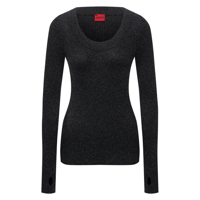 Пуловер из вискозы HUGO 50442206, цвет чёрный, размер 48 - фото 1