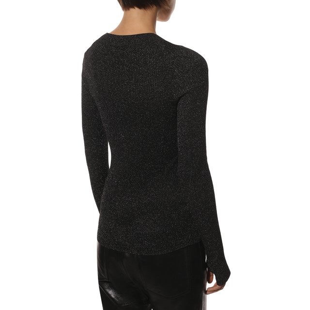 Пуловер из вискозы HUGO 50442206, цвет чёрный, размер 48 - фото 4