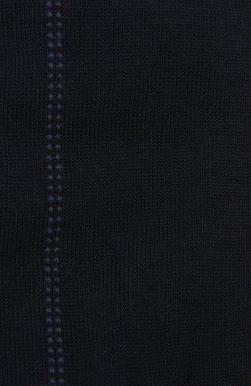 Мужские хлопковые носки ERMENEGILDO ZEGNA темно-синего цвета, арт. N5V404820 | Фото 2 (Материал внешний: Хлопок; Кросс-КТ: бельё)