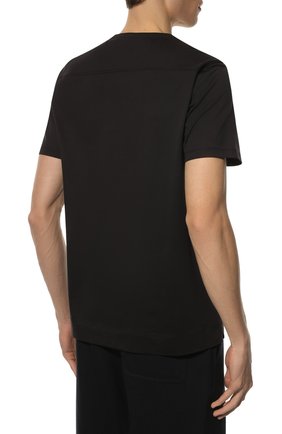 Мужская хлопковая футболка LIMITATO темно-синего цвета, арт. CLASSIC/T-SHIRT | Фото 4 (Принт: Без принта; Рукава: Короткие; Длина (для топов): Стандартные; Материал внешний: Хлопок; Стили: Кэжуэл)