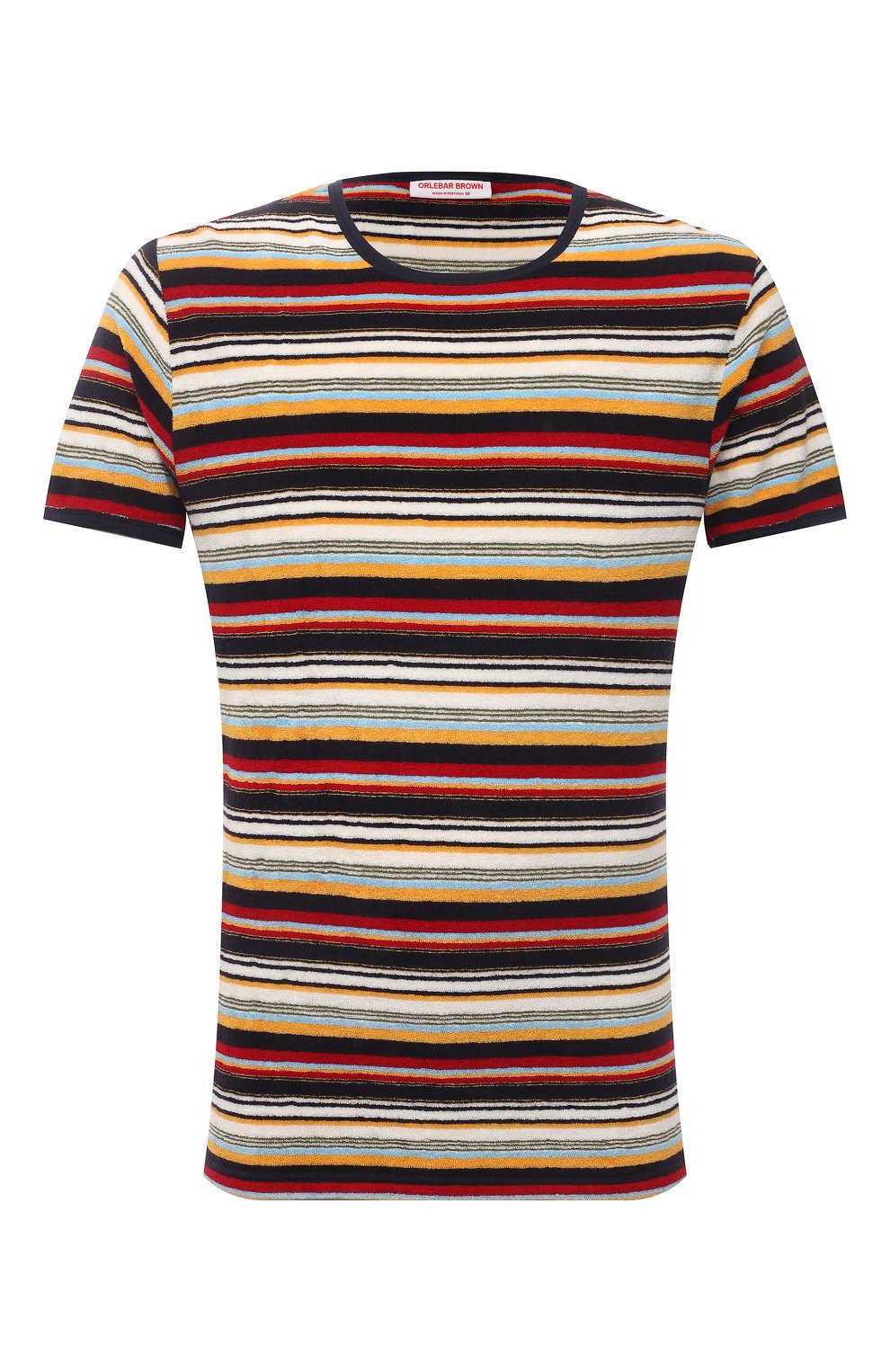 Мужская хлопковая футболка ORLEBAR BROWN разноцветного цвета, арт. 274755 | Фото 1 (Рукава: Короткие; Длина (для топов): Стандартные; Принт: С принтом; Материал внешний: Хлопок; Стили: Кэжуэл)