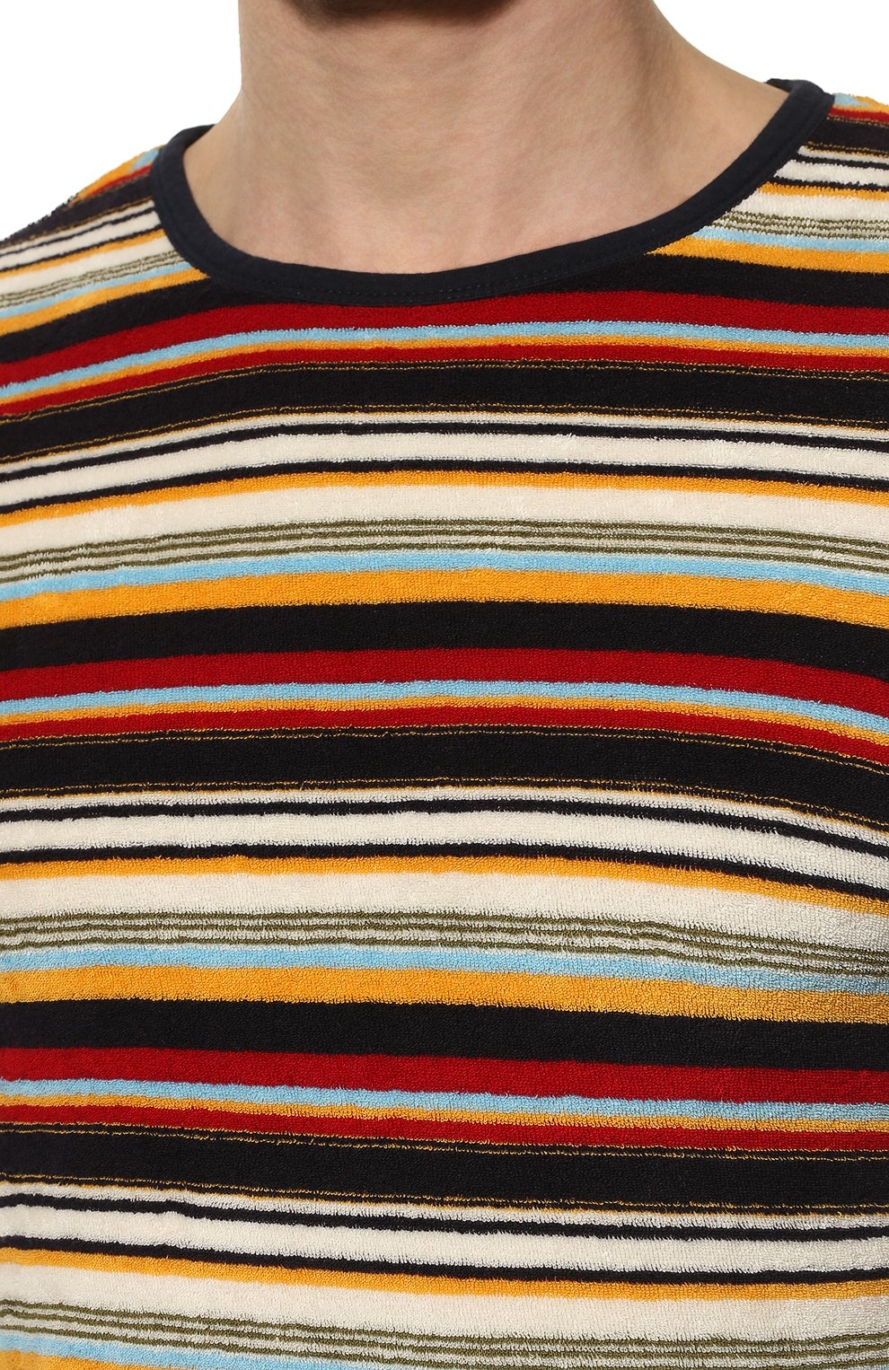 Мужская хлопковая футболка ORLEBAR BROWN разноцветного цвета, арт. 274755 | Фото 5 (Рукава: Короткие; Длина (для топов): Стандартные; Принт: С принтом; Материал внешний: Хлопок; Стили: Кэжуэл)