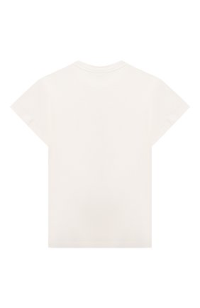 Детская хлопковая футболка FENDI белого цвета, арт. JFI251/7AJ/3A-6A | Фото 2 (Материал внешний: Хлопок; Рукава: Короткие; Ростовка одежда: 4 года | 104 см, 5 лет | 110 см, 6 лет | 116 см)