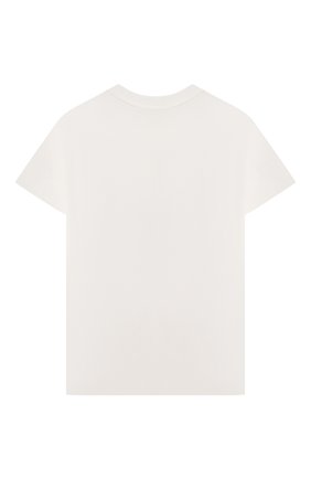 Детская хлопковая футболка FENDI белого цвета, арт. JFI252/7AJ/3A-6A | Фото 2 (Рукава: Короткие; Материал внешний: Хлопок; Ростовка одежда: 4 года | 104 см, 5 лет | 110 см, 6 лет | 116 см)