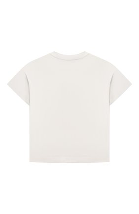 Детская хлопковая футболка FENDI белого цвета, арт. JMI384/7AJ/8A-12+ | Фото 2 (Материал внешний: Хлопок; Рукава: Короткие)