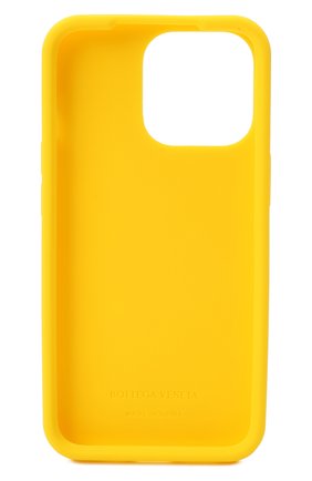 Чехол для iphone 13 pro BOTTEGA VENETA желтого цвета, арт. 690824/V0EY0 | Фото 2 (Материал: Пластик)