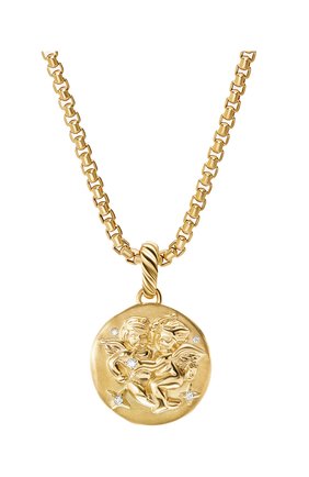 Женские кулон DAVID YURMAN бесцветного цвета по цене 245000 руб., арт. D14313D88ADI | Фото 1 Женские кулон DAVID YURMAN бесцветного цвета, арт. D14313D88ADI | Фото 1 (Драгоценные камни: Бриллианты; Материал сплава: Желтое золото)