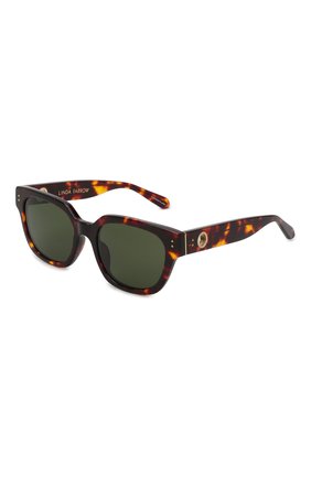 Женские солнцезащитные очки LINDA FARROW коричневого цвета, арт. LFL1243C2SUN | Фото 1 (Тип очков: С/з; Оптика Гендер: оптика-женское; Очки форма: Квадратные)