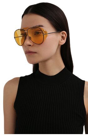 Женские солнцезащитные очки TOM FORD желтого цвета, арт. TF900 01E | Фото 2 (Тип очков: С/з; Кросс-КТ: С/з-унисекс; Оптика Гендер: оптика-унисекс; Очки форма: Авиаторы)
