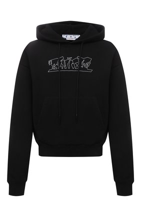 Мужской хлопковое худи OFF-WHITE черного цвета по цене 59850 руб., арт. 0MBB037S22FLE006 | Фото 1 Мужской хлопковое худи OFF-WHITE черного цвета, арт. 0MBB037S22FLE006 | Фото 1 (Длина (для топов): Стандартные; Материал внешний: Хлопок; Рукава: Длинные; Мужское Кросс-КТ: Худи-одежда; Принт: С принтом; Стили: Гранж)