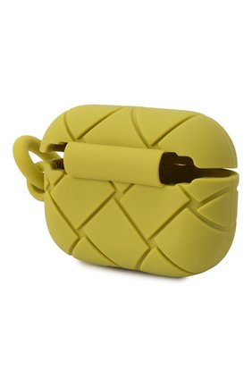 Чехол для airpods pro BOTTEGA VENETA салатового цвета по цене 15400 руб., арт. 691715/V0EY0 | Фото 2 Чехол для airpods pro BOTTEGA VENETA салатового цвета, арт. 691715/V0EY0 | Фото 2 (Материал: Пластик)
