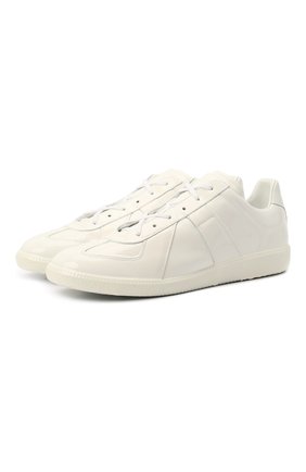 Мужские кожаные кеды replica MAISON MARGIELA белого цвета по цене 51200 руб., арт. S37WS0582/P4487 | Фото 1 Мужские кожаные кеды replica MAISON MARGIELA белого цвета, арт. S37WS0582/P4487 | Фото 1 (Подошва: Плоская; Материал внутренний: Текстиль, Натуральная кожа; Материал внешний: Кожа; Материал утеплителя: Без утеплителя)