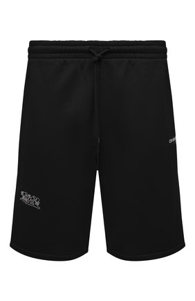 Мужские хлопковые шорты OFF-WHITE черного цвета по цене 36550 руб., арт. 0MCI013S22FLE007 | Фото 1 Мужские хлопковые шорты OFF-WHITE черного цвета, арт. 0MCI013S22FLE007 | Фото 1 (Длина Шорты М: Ниже колена; Материал внешний: Хлопок; Кросс-КТ: Трикотаж; Принт: С принтом; Стили: Спорт-шик)