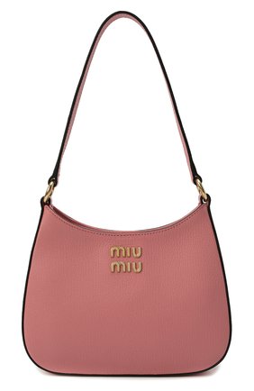 Женская сумка MIU MIU розового цвета, арт. 5BC105-2AJB-F0028-OOO | Фото 1 (Размер: small; Материал: Натуральная кожа; Сумки-технические: Сумки top-handle)