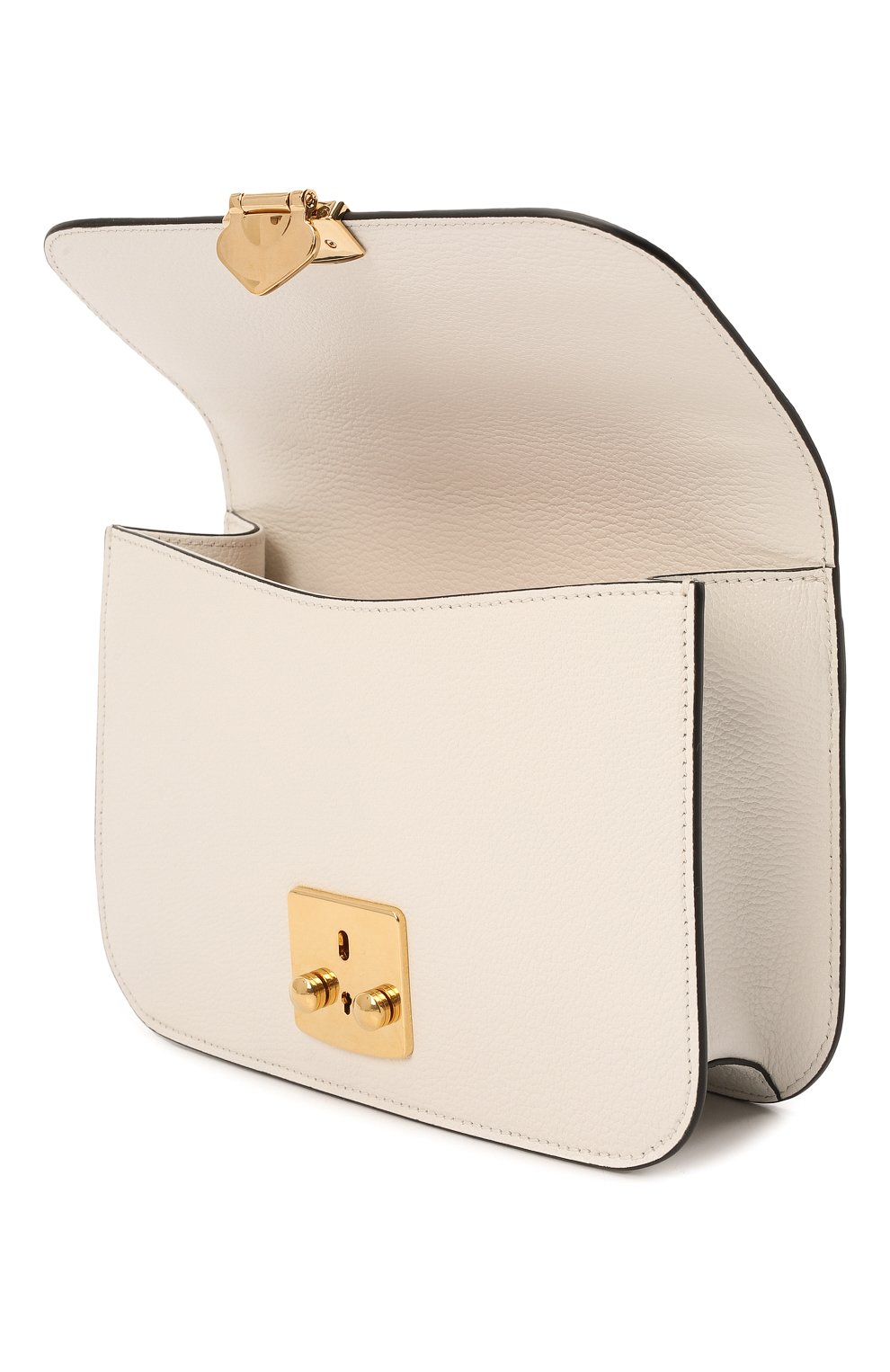 Женская сумка MIU MIU белого цвета, арт. 5BD230-2AJB-F0009-OOO | Фото 5 (Сумки-технические: Сумки через плечо; Материал: Натуральная кожа; Ремень/цепочка: На ремешке; Размер: small)