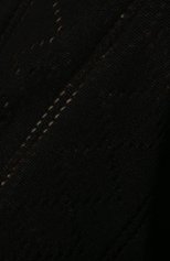 Женский кардиган из кашемира и шелка MIU MIU черного цвета, арт. MMF575-10Q4-F0002 | Фото 5 (Материал внешний: Шерсть, Шелк, Кашемир; Рукава: Длинные; Женское Кросс-КТ: кардиган-трикотаж; Длина (для топов): Укороченные; Стили: Романтичный)