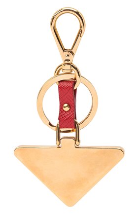 Женский брелок для ключей PRADA красного цвета, арт. 1PP128-053-F068Z | Фото 2 (Материал: Металл, Натуральная кожа)