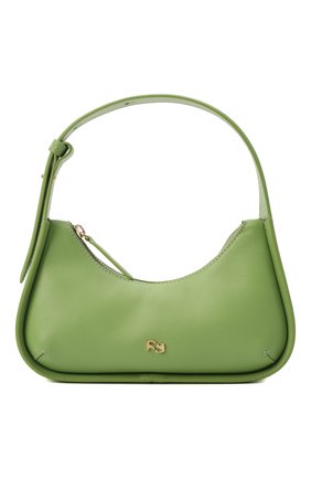 Женская сумка tempura mini YUZEFI зеленого цвета, арт. YUZRS22-HB-MT-20 | Фото 1 (Материал: Натуральная кожа; Размер: mini; Сумки-технические: Сумки top-handle)