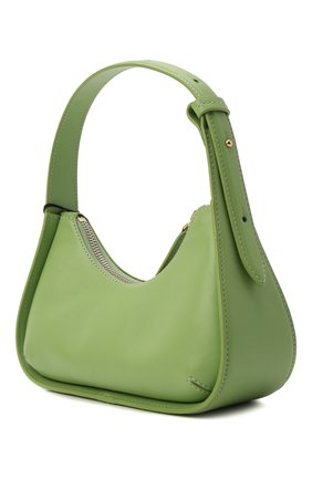 Женская сумка tempura mini YUZEFI зеленого цвета, арт. YUZRS22-HB-MT-20 | Фото 4 (Сумки-технические: Сумки top-handle; Материал: Натуральная кожа; Размер: mini)