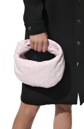 Женская сумка jodie mini BOTTEGA VENETA сиреневого цвета, арт. 651876/VCPP5 | Фото 2 (Размер: mini; Материал: Натуральная кожа; Сумки-технические: Сумки top-handle)