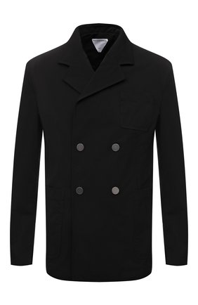 Мужской пиджак BOTTEGA VENETA черного цвета по цене 199500 руб., арт. 686164/V1JU0 | Фото 1