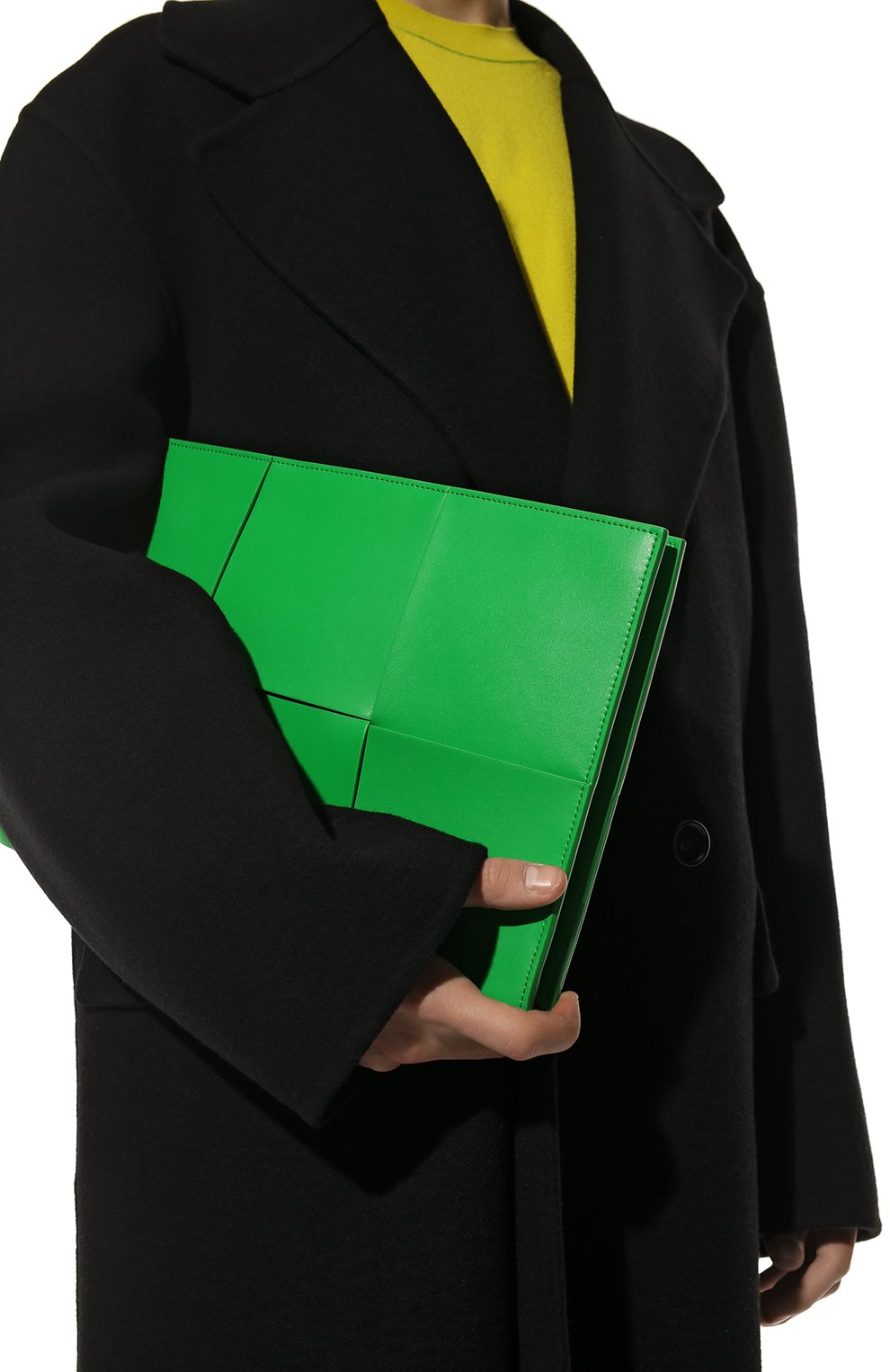 Мужская кожаная папка для документов arco BOTTEGA VENETA зеленого цвета, арт. 680169/VB1K0 | Фото 2 (Материал: Натуральная кожа; Размер: large)
