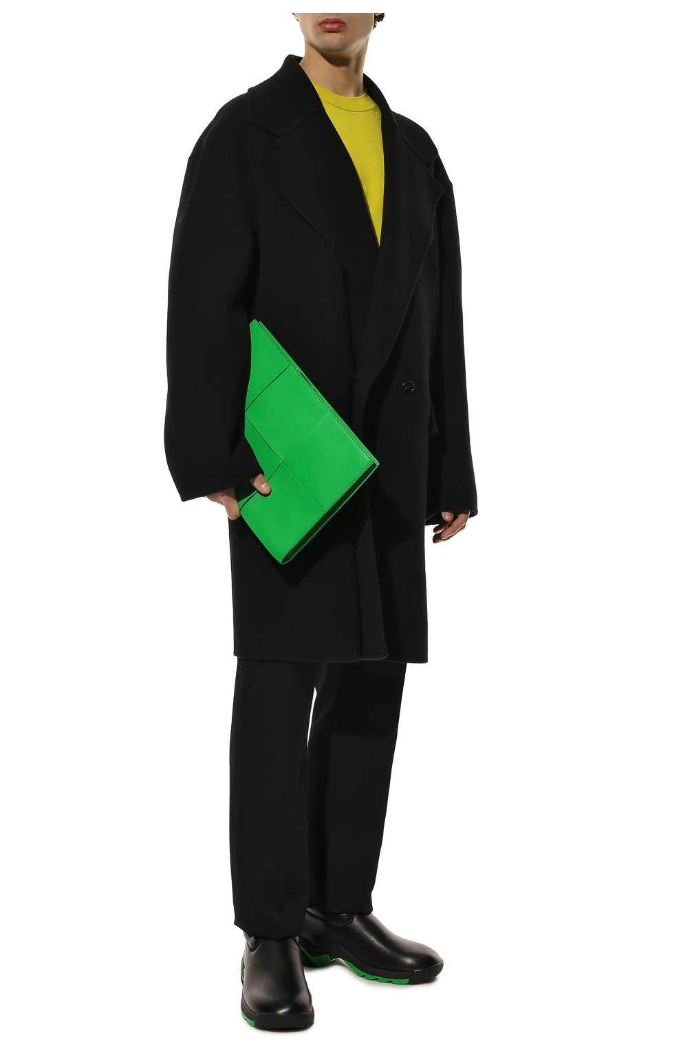 Мужская кожаная папка для документов arco BOTTEGA VENETA зеленого цвета, арт. 680169/VB1K0 | Фото 3 (Материал: Натуральная кожа; Размер: large)