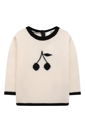 Детский кашемировый пуловер BONPOINT белого цвета, арт. H20BDA2385PU(102)_823395 | Фото 1 (Региональные ограничения белый список (Axapta Mercury): RU; Кросс-КТ НВ: Пуловеры)