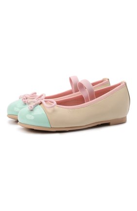 Детские кожаные балетки PRETTY BALLERINAS бежевого цвета по цене 13900 руб., арт. 48.407-R/SHADE/C0T0N | Фото 1 Детские кожаные балетки PRETTY BALLERINAS бежевого цвета, арт. 48.407-R/SHADE/C0T0N | Фото 1 (Материал внешний: Кожа; Материал внутренний: Натуральная кожа)