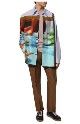Мужские кожаные кеды replica MAISON MARGIELA темно-синего цвета по цене 49950 руб., арт. S57WS0236/P1895 | Фото 2 Мужские кожаные кеды replica MAISON MARGIELA темно-синего цвета, арт. S57WS0236/P1895 | Фото 2 (Материал внутренний: Натуральная кожа, Текстиль; Материал внешний: Кожа; Подошва: Плоская; Материал утеплителя: Без утеплителя; Стили: Классический)