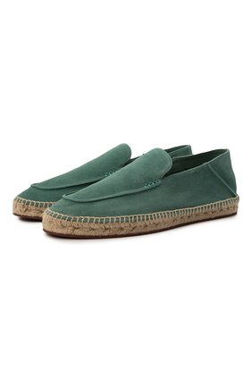 Мужские замшевые эспадрильи seaside walk LORO PIANA зеленого цвета по цене 65850 руб., арт. FAI1665 | Фото 1 Мужские замшевые эспадрильи seaside walk LORO PIANA зеленого цвета, арт. FAI1665 | Фото 1 (Материал внутренний: Текстиль, Натуральная кожа; Материал внешний: Кожа, Замша)