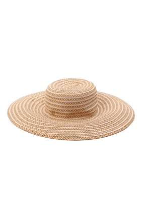 Женская шляпа ERIC JAVITS бежевого цвета, арт. 12035PEANUT | Фото 1 (Материал: Синтетический материал, Текстиль, Пластик)
