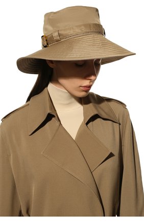 Женская шляпа ERIC JAVITS бежевого цвета, арт. 13740TAU | Фото 2 (Материал: Синтетический материал, Текстиль)