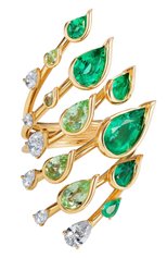 Женские кольцо FERNANDO JORGE бесцветного цвета, арт. 5121072 02 15008 | Фото 1 (Материал сплава: Желтое золото; Драгоценные камни: Другие, Изумруды, Бриллианты)