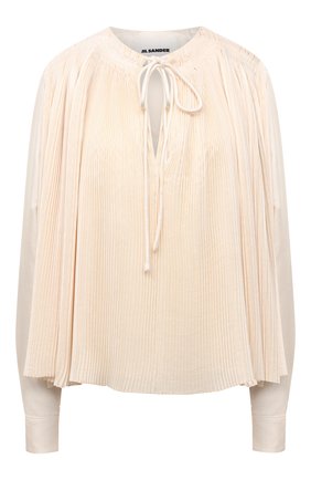 Женская блузка JIL SANDER кремвого цвета по цене 181000 руб., арт. JSCU560910-WU442400 | Фото 1