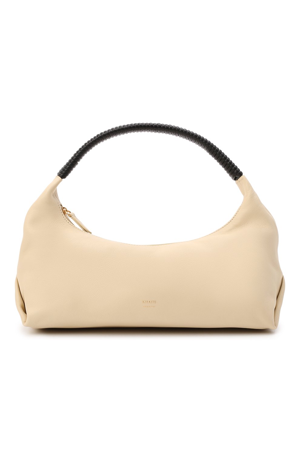 Женская сумка remi KHAITE кремвого цвета, арт. H6000-735/REMI | Фото 1 (Сумки-технические: Сумки top-handle; Размер: medium; Материал: Натуральная кожа)