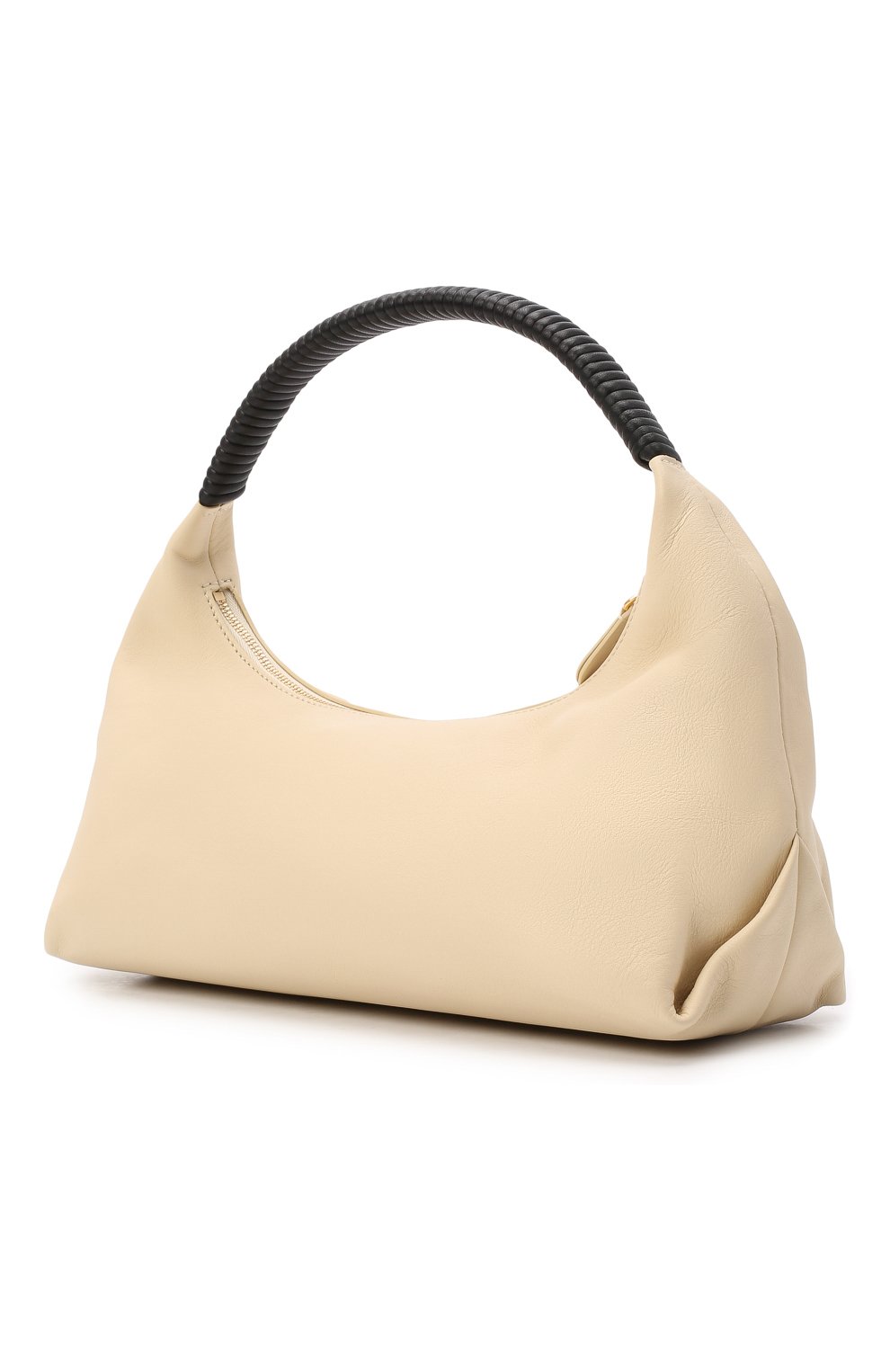 Женская сумка remi KHAITE кремвого цвета, арт. H6000-735/REMI | Фото 4 (Сумки-технические: Сумки top-handle; Размер: medium; Материал: Натуральная кожа)