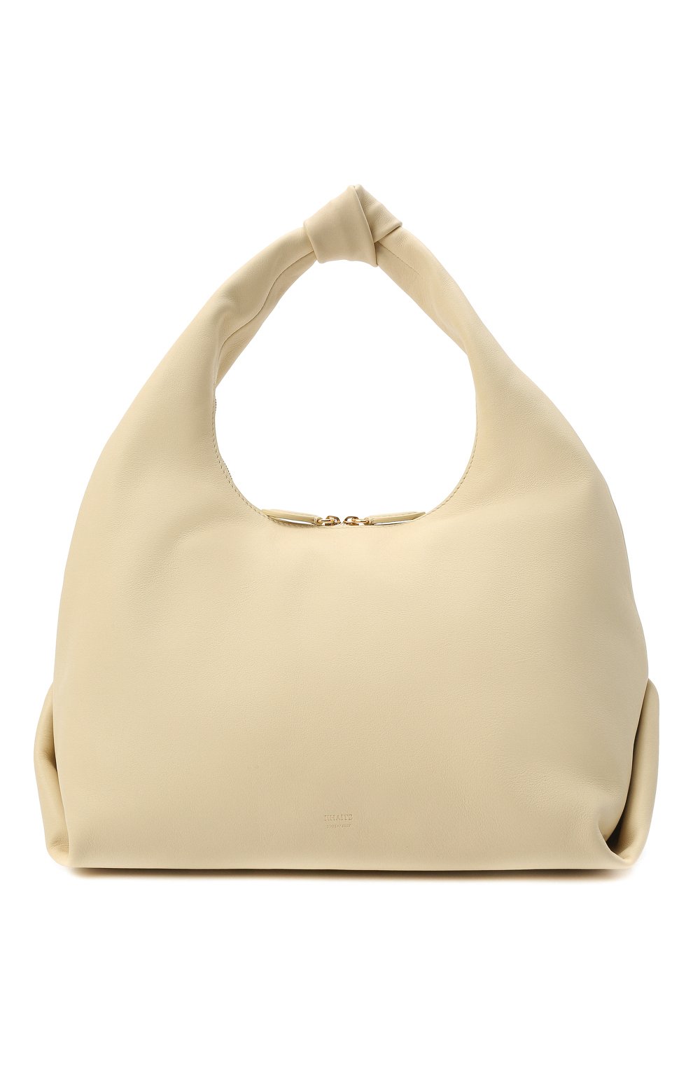 Женская сумка beatrice large KHAITE кремвого цвета, арт. H6002-735/LARGE | Фото 1 (Сумки-технические: Сумки top-handle; Материал: Натуральная кожа; Размер: large)