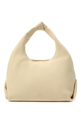 Женская сумка beatrice large KHAITE кремвого цвета, арт. H6002-735/LARGE | Фото 1 (Материал: Натуральная кожа; Размер: large; Сумки-технические: Сумки top-handle)