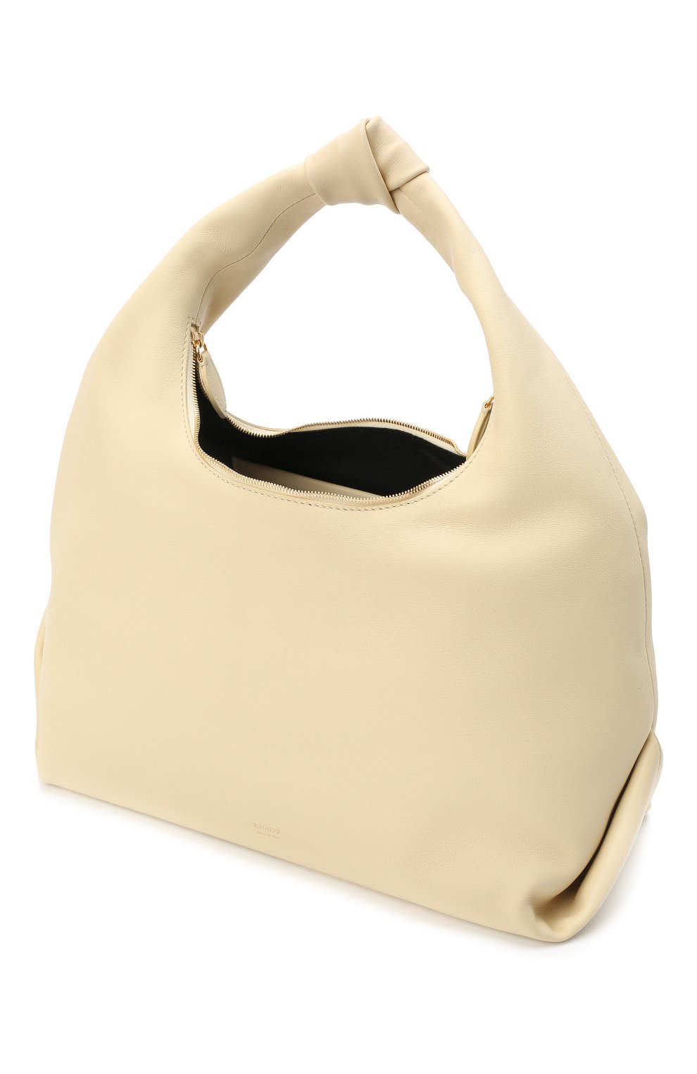Женская сумка beatrice large KHAITE кремвого цвета, арт. H6002-735/LARGE | Фото 4 (Сумки-технические: Сумки top-handle; Материал: Натуральная кожа; Размер: large)