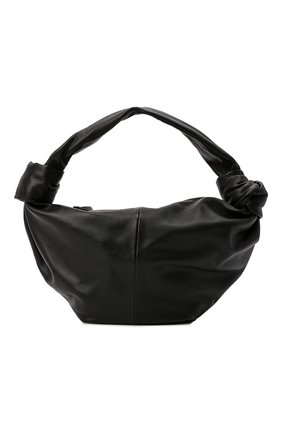Женская сумка double knot BOTTEGA VENETA черного цвета, арт. 690223/V1BW0 | Фото 1 (Сумки-технические: Сумки top-handle; Размер: medium; Материал: Натуральная кожа)