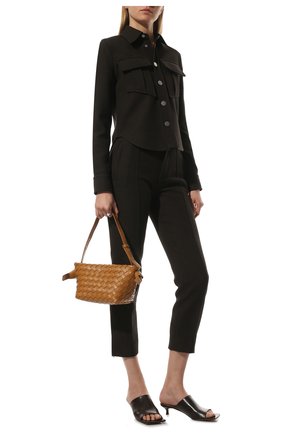 Женские кожаные мюли the stretch BOTTEGA VENETA темно-коричневого цвета по цене 75000 руб., арт. 690022/VBSF0 | Фото 2 Женские кожаные мюли the stretch BOTTEGA VENETA темно-коричневого цвета, арт. 690022/VBSF0 | Фото 2 (Материал внешний: Кожа; Каблук высота: Низкий; Подошва: Плоская; Материал внутренний: Натуральная кожа; Каблук тип: Kitten heel)