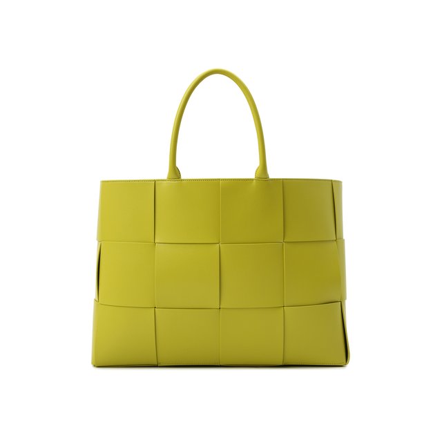 Кожаная сумка-тоут Arco Bottega Veneta цвет зелёный