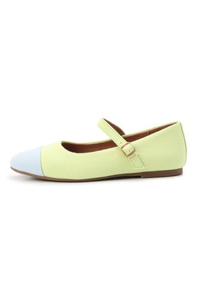 Детские балетки AGE OF INNOCENCE светло-зеленого цвета по цене 11550 руб., арт. 000259/BEBE CANVAS 2.0/30-36 | Фото 2 Детские балетки AGE OF INNOCENCE светло-зеленого цвета, арт. 000259/BEBE CANVAS 2.0/30-36 | Фото 2 (Материал внешний: Текстиль; Материал внутренний: Натуральная кожа)