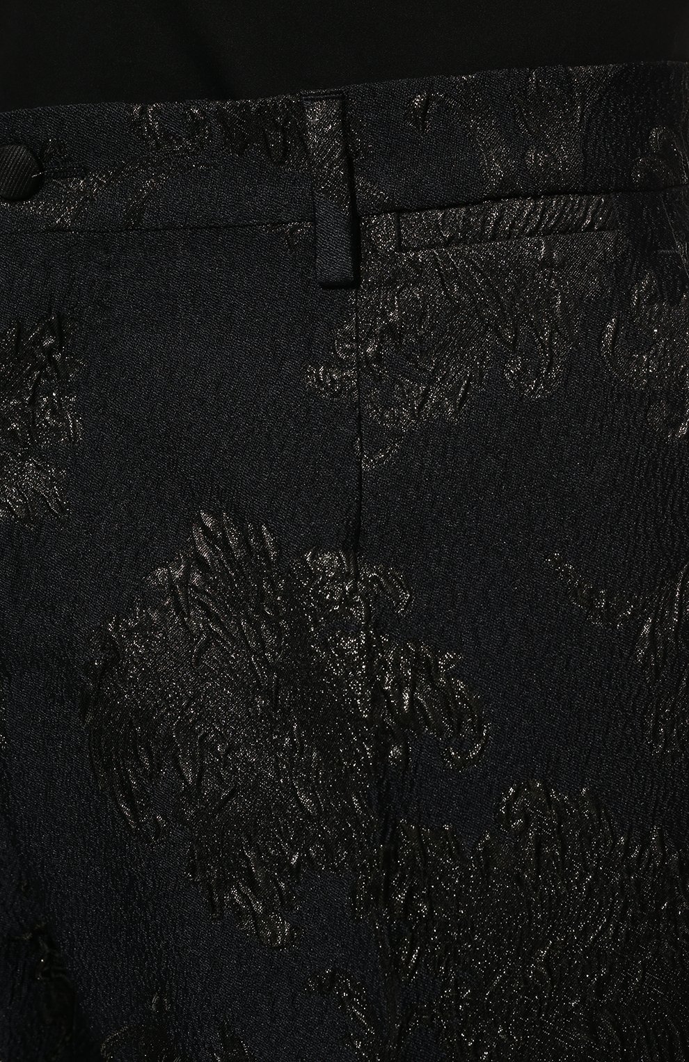 Мужской костюм DOLCE & GABBANA черного цвета, арт. I1600M/FJ0CY | Фото 6 (Рукава: Длинные; Стили: Гламурный; Костюмы М: Однобортный; Материал внешний: Синтетический материал; Материал подклада: Шелк)