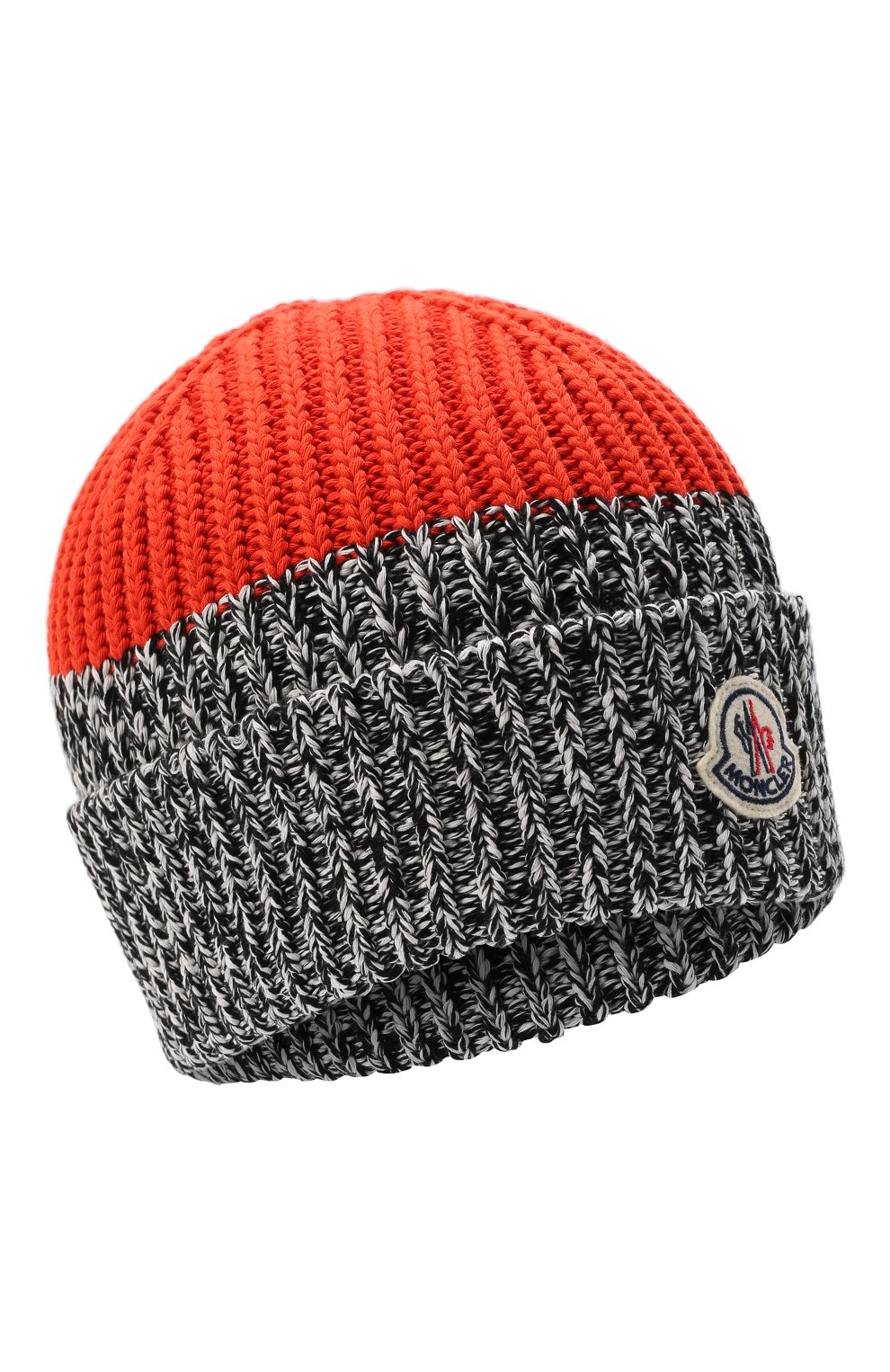 Мужская хлопковая шапка MONCLER красного цвета, арт. H1-091-3B000-03-M1593 | Фото 1 (Материал: Текстиль, Хлопок; Кросс-КТ: Трикотаж)