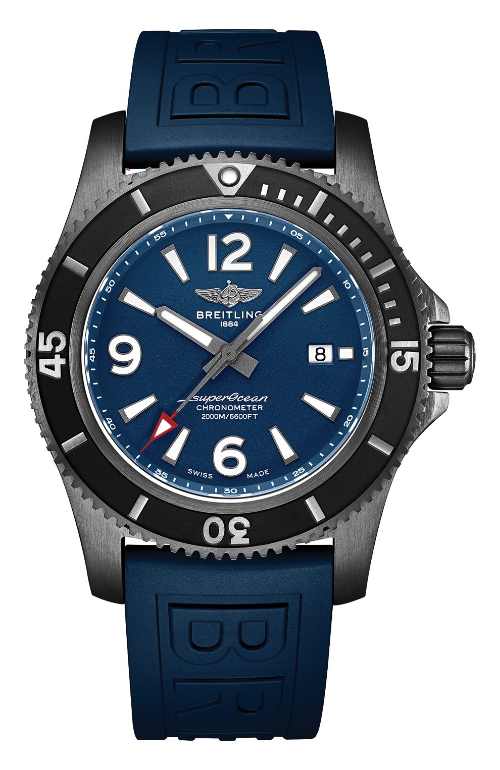 Мужские часы superocean automatic 46 blacksteel BREITLING бесцветного цвета, арт. M17368D71C1S2 | Фото 1 (Механизм: Автомат; Материал корпуса: Сталь; Цвет циферблата: Синий)